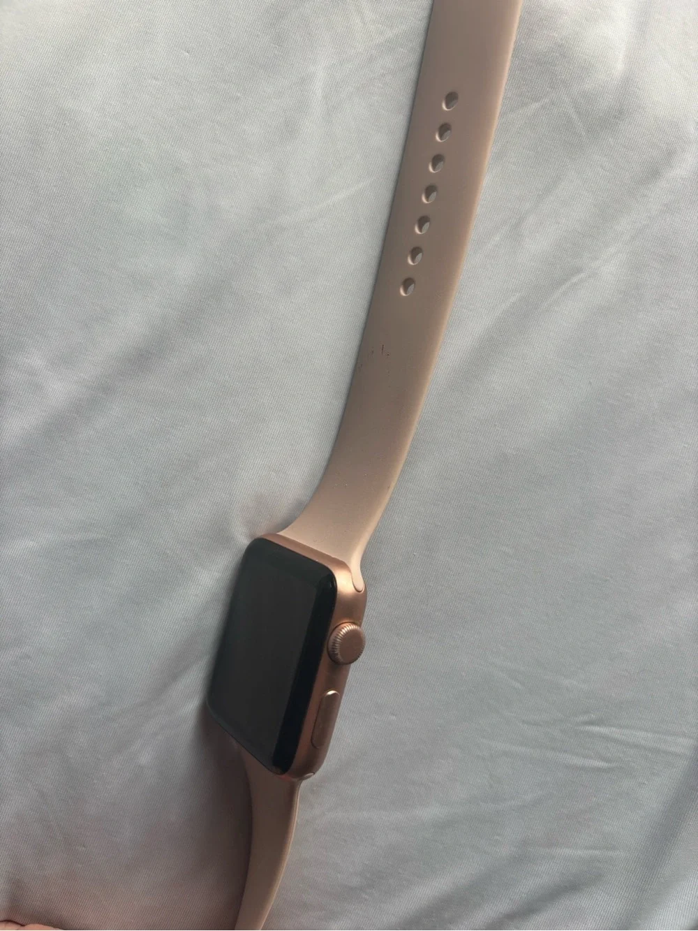 Apple Watch in Pink Sand with Matching Sport Band